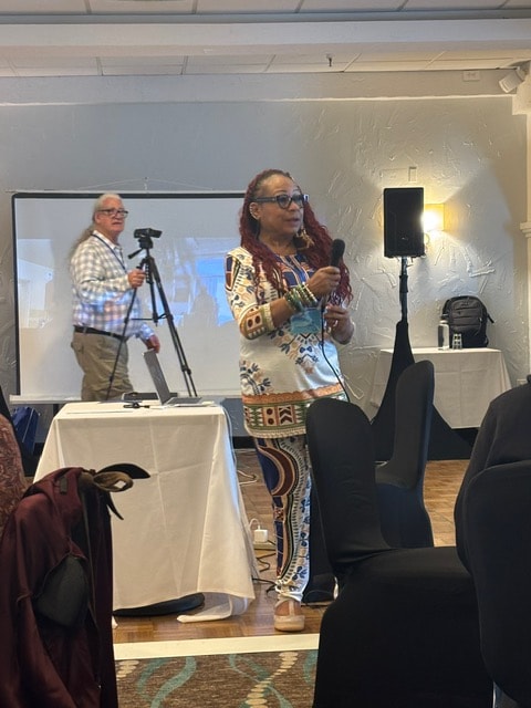 Dr. Debby giving the opening introduction