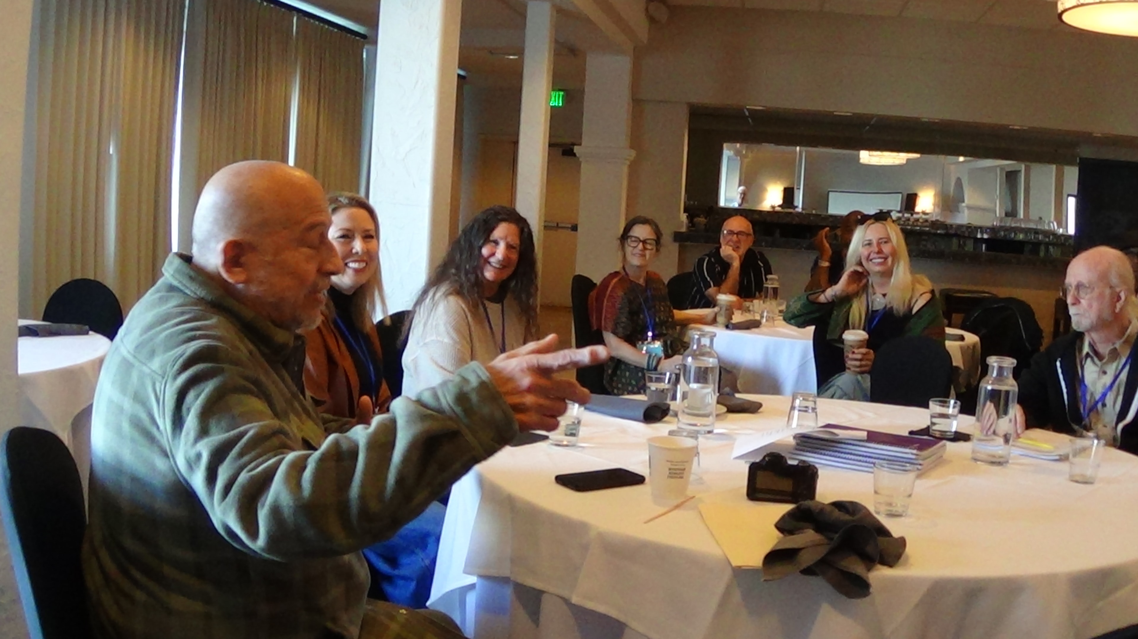 Participants listening during a Gathering session