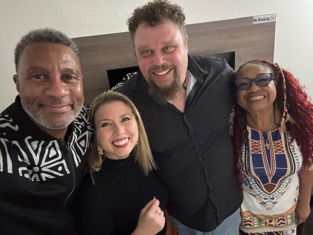 Four Gathering participants together