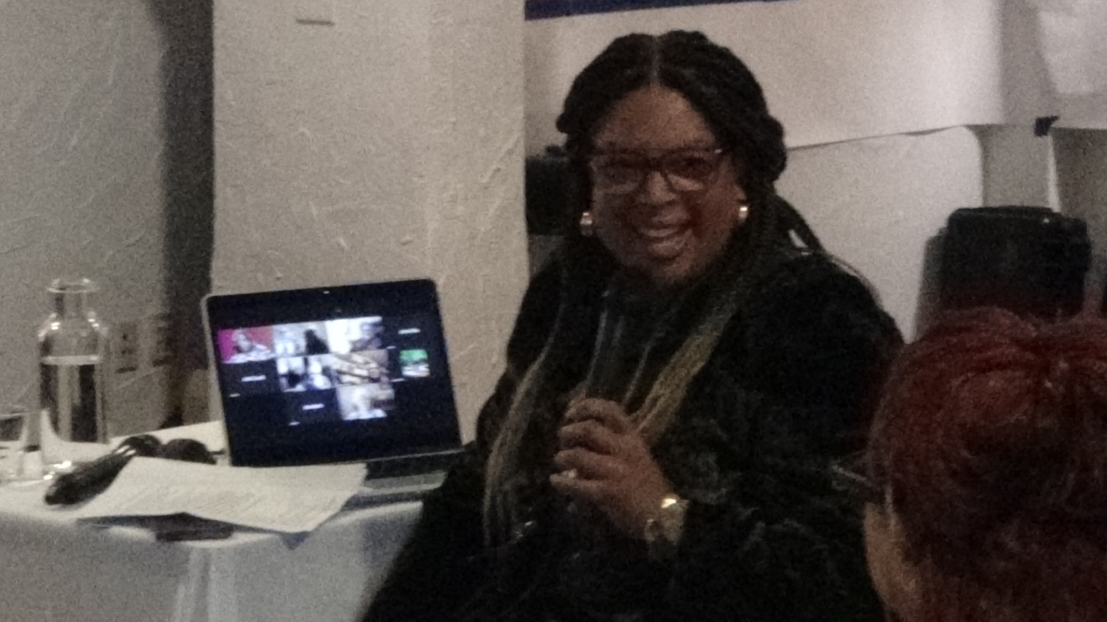 Gathering participant joining by video