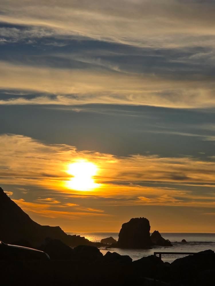 Sunset over the Pacifica coast