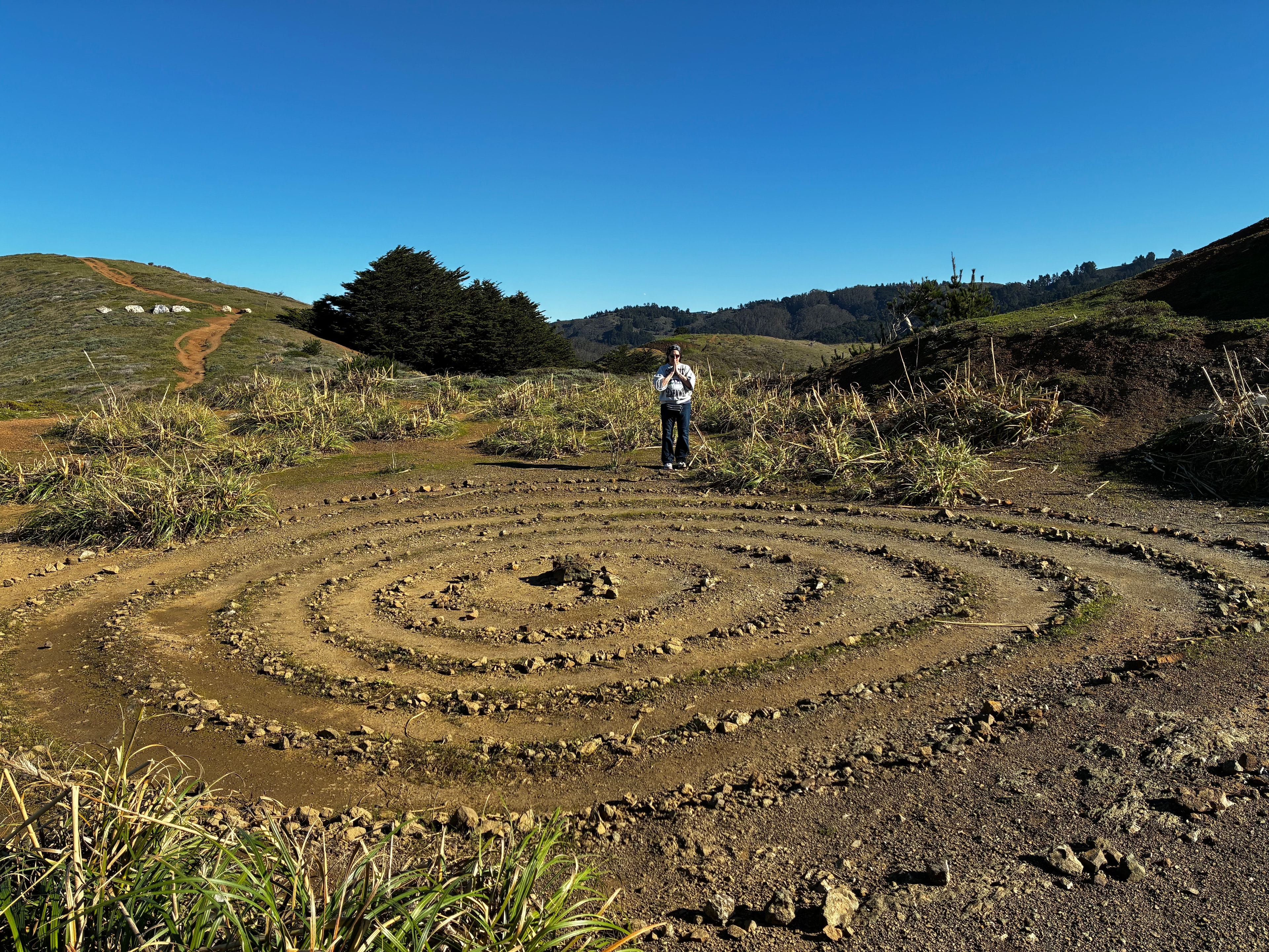 Spiral path in the Pacifica hills