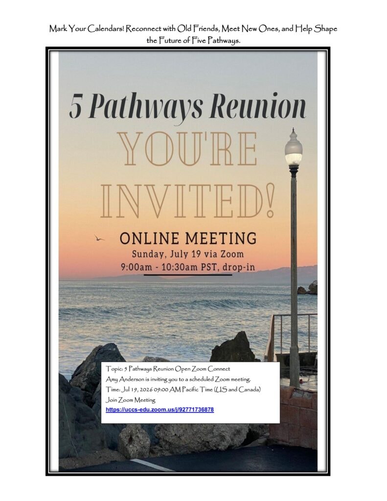 Five Pathways, a Gathering of Graduates — invitation flyer